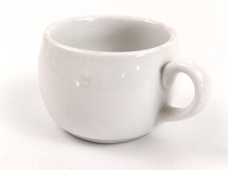 Deutsche Arbeitsfront, Kantinenporzellan, Kaffeetasse, Durchmesser 8cm, Hersteller Eschenbach Bavaria, gebraucht