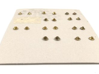 U.S. Army , Sammlung Kragenabzeichen, jeweils auf Karton befestigt