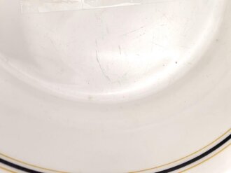 Kriegsmarine, Kantinenporzellan flacher Teller,...