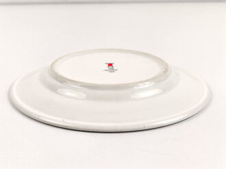 Kriegsmarine, Kantinenporzellan flacher Teller, Durchmesser 25cm, Hersteller  Koenigszelt 1940 ,  gebraucht