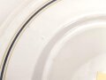 Kriegsmarine, Kantinenporzellan flacher Teller, Durchmesser 25cm, Hersteller  Koenigszelt 1940 ,  gebraucht