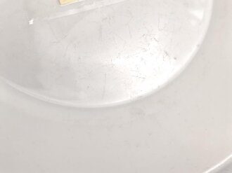 Heer, Kantinenporzellan flacher Teller, Durchmesser 23cm, Hersteller Rhenania Bonn 1938. Gebraucht.