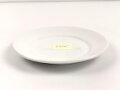 Heer, Kantinenporzellan flacher Teller, Durchmesser 23cm, Hersteller Rhenania Bonn 1938. Gebraucht.
