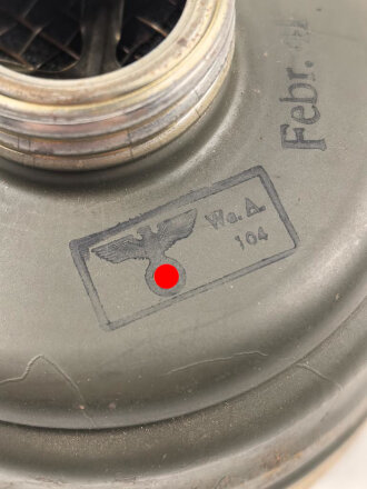 Luftschutz, "AUER"  S-Filtereinsatz für den zivilen Luftschutz. Guter Zustand, datiert 1941.