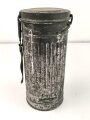 Wehrmacht,  Gasmaskendose, Bereitschaftsbüchse Modell 1938. Originallack ?, ungereinigtes Stück, datiert 1940