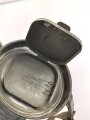 Wehrmacht,  Gasmaskendose, Bereitschaftsbüchse Modell 1938. Originallack, ungereinigtes Stück, datiert 1938