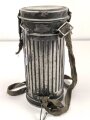 Wehrmacht,  Gasmaskendose, Bereitschaftsbüchse Modell 1938. Originallack, ungereinigtes Stück, datiert 1940