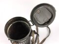 Wehrmacht,  Gasmaskendose, Bereitschaftsbüchse Modell 1938. Originallack, ungereinigtes Stück, datiert 1940