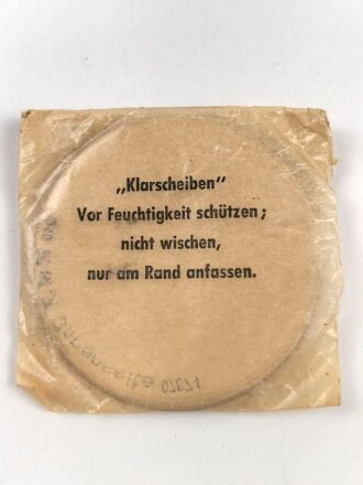 Satz Klarscheiben für die Gasmaske der Wehrmacht und für die S Maske des Luftschutz