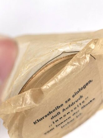 Satz Klarscheiben für die Gasmaske der Wehrmacht und für die S Maske des Luftschutz