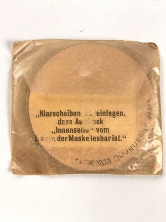 Satz Klarscheiben für die Gasmaske der Wehrmacht und...