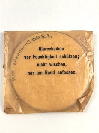 Satz Klarscheiben für die Gasmaske der Wehrmacht und...