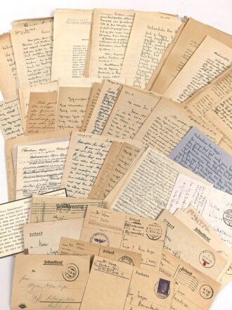 Konvolut Feldpost / Post und Briefe an einen Major Rosenberger im Artillerie Regiment 129