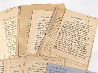 Konvolut Feldpost / Post und Briefe an einen Major Rosenberger im Artillerie Regiment 129