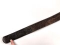 1.Weltkrieg, Koppelriemen für Mannschaften . Eingekürztes Stück, Gesamtlänge 95cm, stark getragen