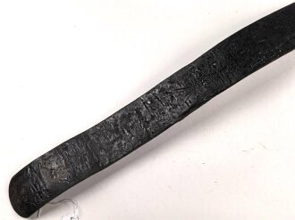 Koppelriemen für Mannschaften zum Waffenrock der Wehrmacht. Lackleder, gebraucht, Gesamtlänge 84cm