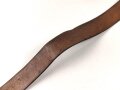 Koppelriemen für Mannschaften zum Waffenrock der Wehrmacht. Lackleder, gebraucht, Gesamtlänge 84cm