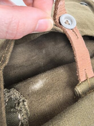 Brotbeutel Wehrmacht Heer. Leicht getragenes Stück mit Reichsbetriebsnummer, ungereinigt