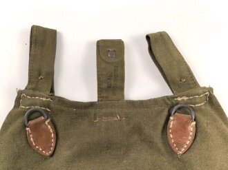Brotbeutel Wehrmacht Heer. Leicht getragenes Stück mit Reichsbetriebsnummer, ungereinigt