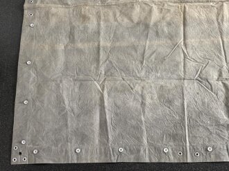 Zeltbahn Reichswehr / frühe Wehrmacht. Schnitt wie die Plane aus dem 1. Weltkrieg, gebrauchtes Stück ohne erkennbare Stempelung
