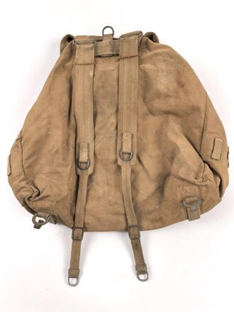 Luftwaffe Tropenrucksack. Getragenes Stück, ungereinigt, Rückseite unschlau beschriftet