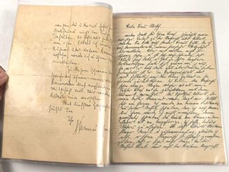 Luftwaffe, Konvolut Flugaufträge, Feldpost, Post eines Angehörigen Schlachtgeschwader 1, seit September 1943 nach Flaktreffer vermisst