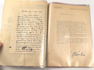 Luftwaffe, Konvolut Flugaufträge, Feldpost, Post eines Angehörigen Schlachtgeschwader 1, seit September 1943 nach Flaktreffer vermisst