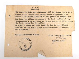 Kriegsmarine , Nachlass eines Angehörigen wohl 23. U Flottille, später Norwegen