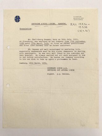 Kriegsmarine , Nachlass eines Angehörigen wohl 23. U Flottille, später Norwegen