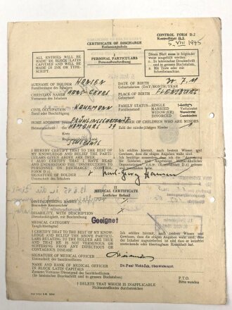 Kriegsmarine , Nachlass eines Angehörigen wohl 23. U Flottille, später Norwegen