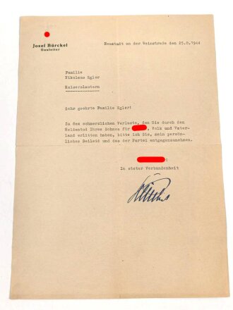 Umfangreicher Papiernachlass einer Familie aus Kaiserslautern.