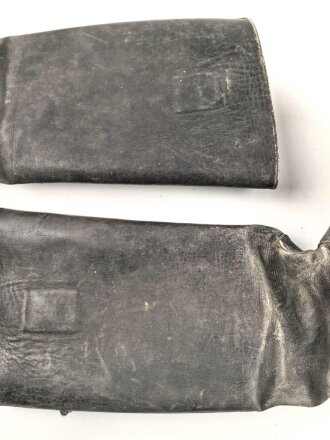 Paar Stiefel für Offiziere. Alter und Herkunft unbekannt. Ungereinigtes Paar, Sohlenlänge 31,5cm