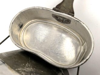 Kochgeschirr alter Art ( hohe Form ) vermutlich Reichswehr. originallack, keine Stempelung ersichtlich