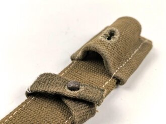 Koppelschuh in Tropenausführung zum k98 Seitengewehr der Wehrmacht. Neuzeitliche Sammleranfertigung, Einzelstück aus Sammlungsauflösung