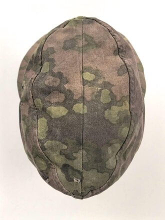 Tarnfeldmütze für Angehörige der Waffen SS. Kopfgrösse gemessen 57 1/2. Neuzeitliche Sammleranfertigung, Einzelstück aus Sammlungsauflösung
