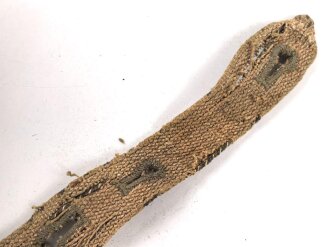 Halteriemen für eine Gasmaskendose der Wehrmacht oder einer S-Maskendose. Stark gebraucht