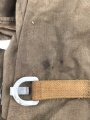 Pionier Rucksack Wehrmacht . Größe und Form in etwa korrekt, unrichtige Materialien. neuzeitliche Sammleranfertigung, Einzelstück aus Sammlungsauflösung.