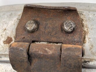 Kochgeschirr Wehrmacht, stark gebrauchtes Stück, der Deckel gestempelt H.W.43