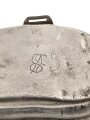 Kochgeschirr Wehrmacht, stark gebrauchtes Stück, der Deckel gestempelt H.W.43