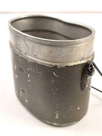 Unterteil eines Kochgeschirr Wehrmacht, Originallack, Hersteller verschlagen "42" ?