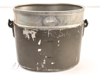 Unterteil eines Kochgeschirr Wehrmacht, Originallack, Hersteller verschlagen "42" ?