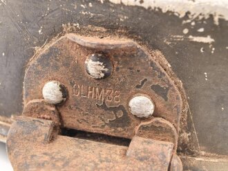Deckel eines Kochgeschirr alter Art frühe Wehrmacht, Originallack, Hersteller OLHM38