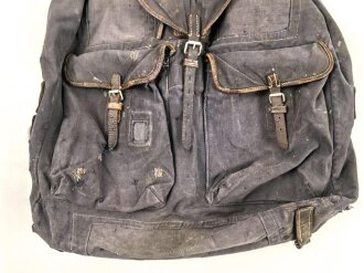 Rucksack Luftwaffe, stark getragen, Hersteller unleserlich