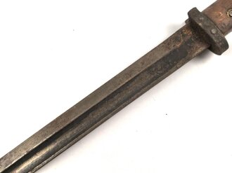 Tschechoslowakei, Seitengewehr VZ24, Scheide fehlt, ungereinigtes Stück