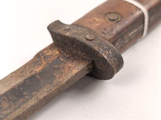 Tschechoslowakei, Seitengewehr VZ24, Scheide fehlt, ungereinigtes Stück