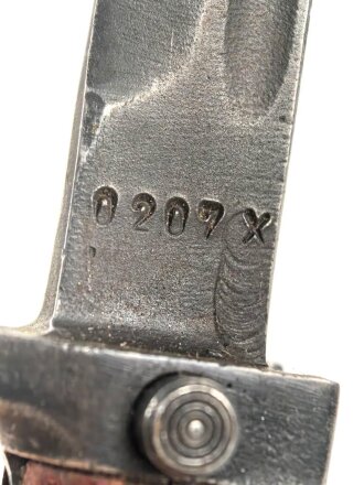 Tschechoslowakei, Bajonett Bodak VZ 1958, die Lederscheide fehlt