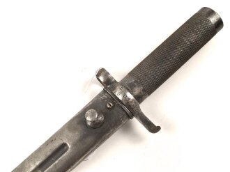 Schweden, Seitengewehr Modell 1896, ungereinigt, der Griff oben leicht eingekürzt