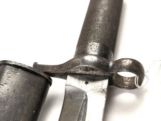 Schweden, Seitengewehr Modell 1896, ungereinigt, der Griff oben leicht eingekürzt