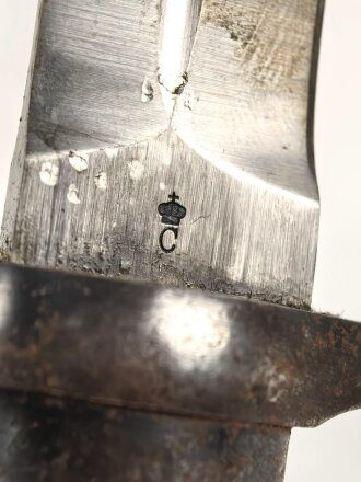 Schweden, Seitengewehr Modell 1896, ungereinigt, der Griff oben leicht eingekürzt