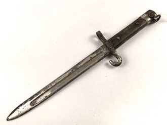 Österreich Seitengewehr Mannlicher 1895 mit Haken für Portepee. Ungereinigt, Scheide fehlt